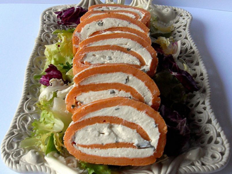 Rotolo salato al formaggio fresco, foto 2