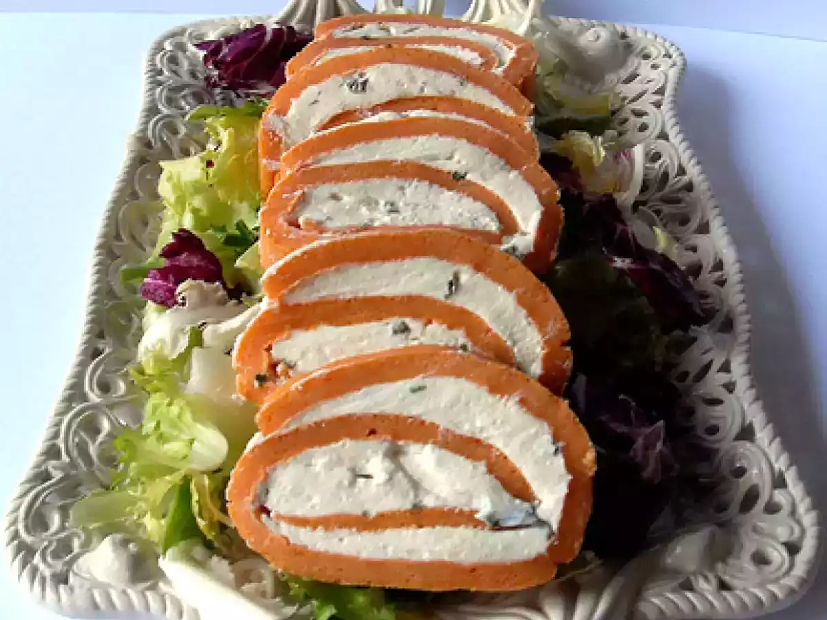 Rotolo salato al formaggio fresco - foto 2