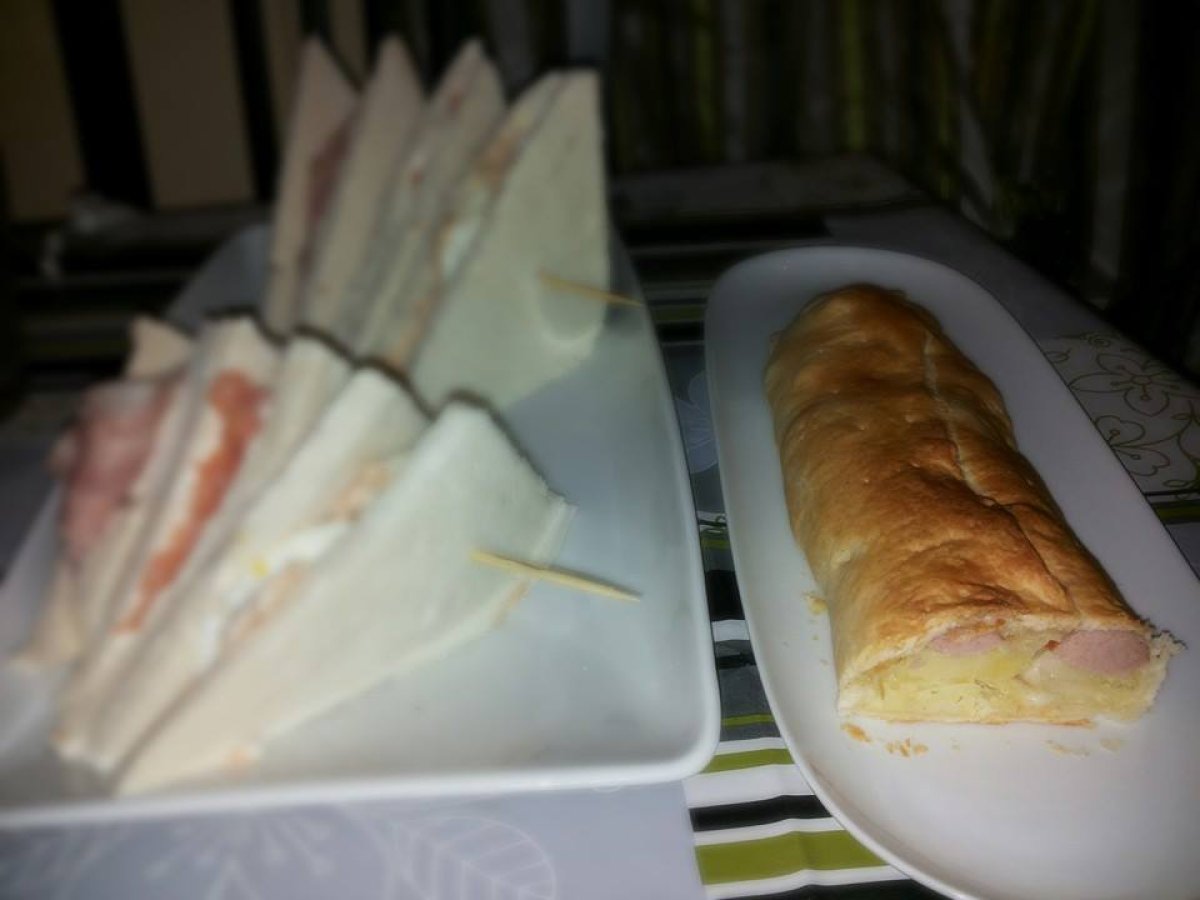 Rustico patate, wurstel, caciocavallo...
