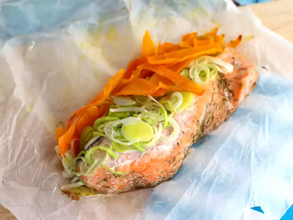 Salmone al cartoccio