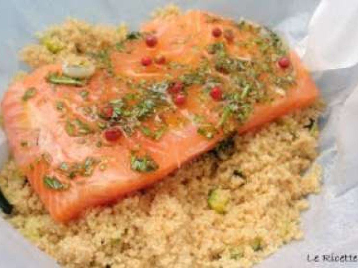 Salmone al Cartoccio con Cous