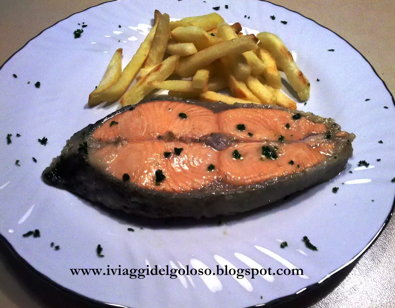 Salmone al vino bianco