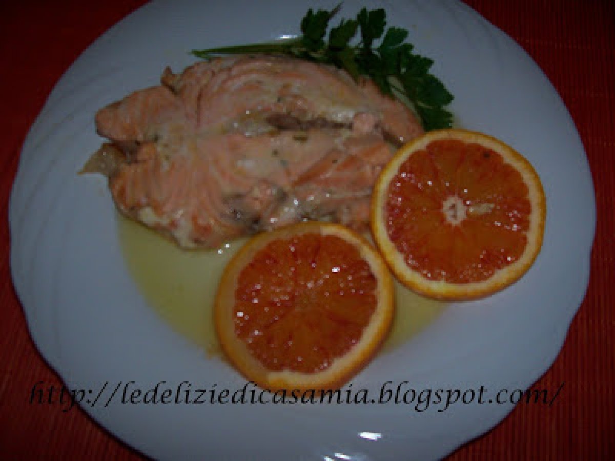 Salmone all'arancia