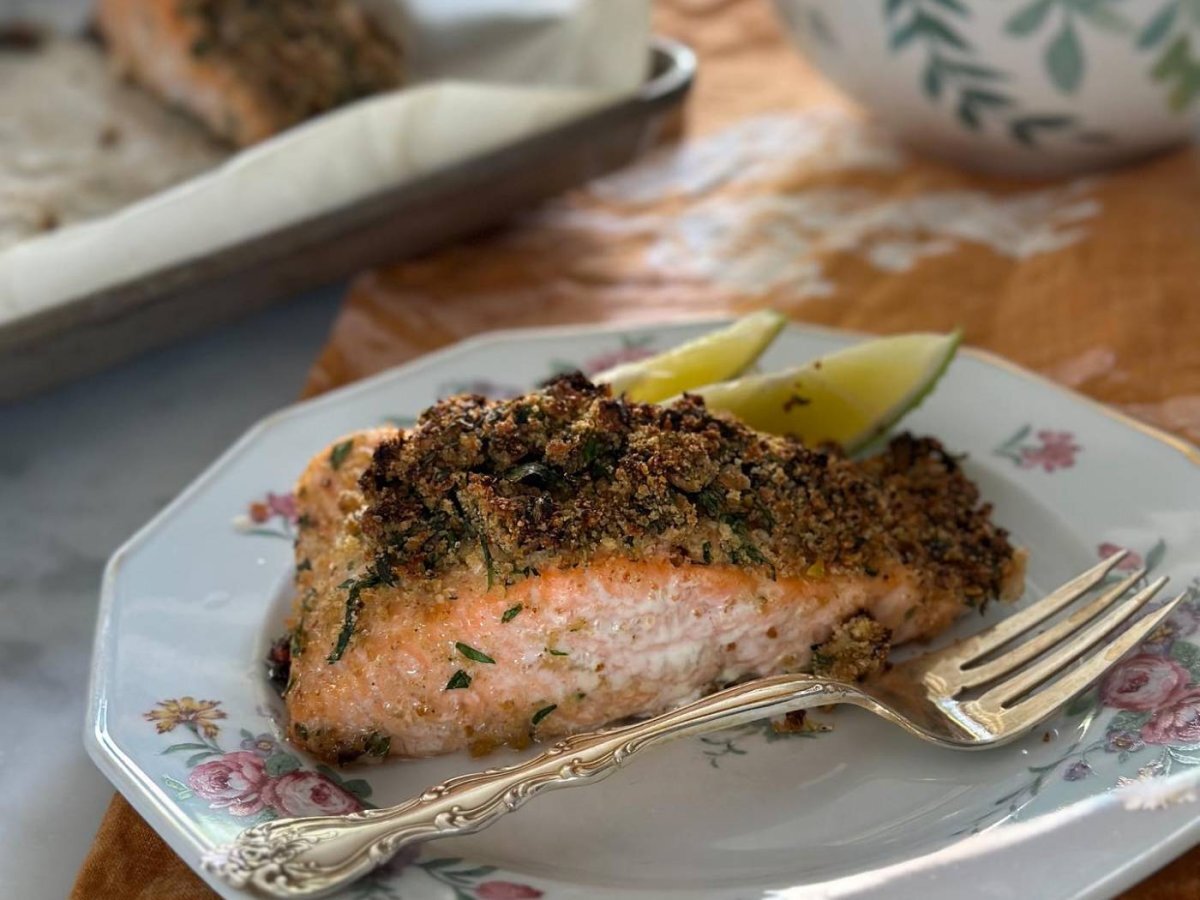 Salmone alla Lorraine Pascal