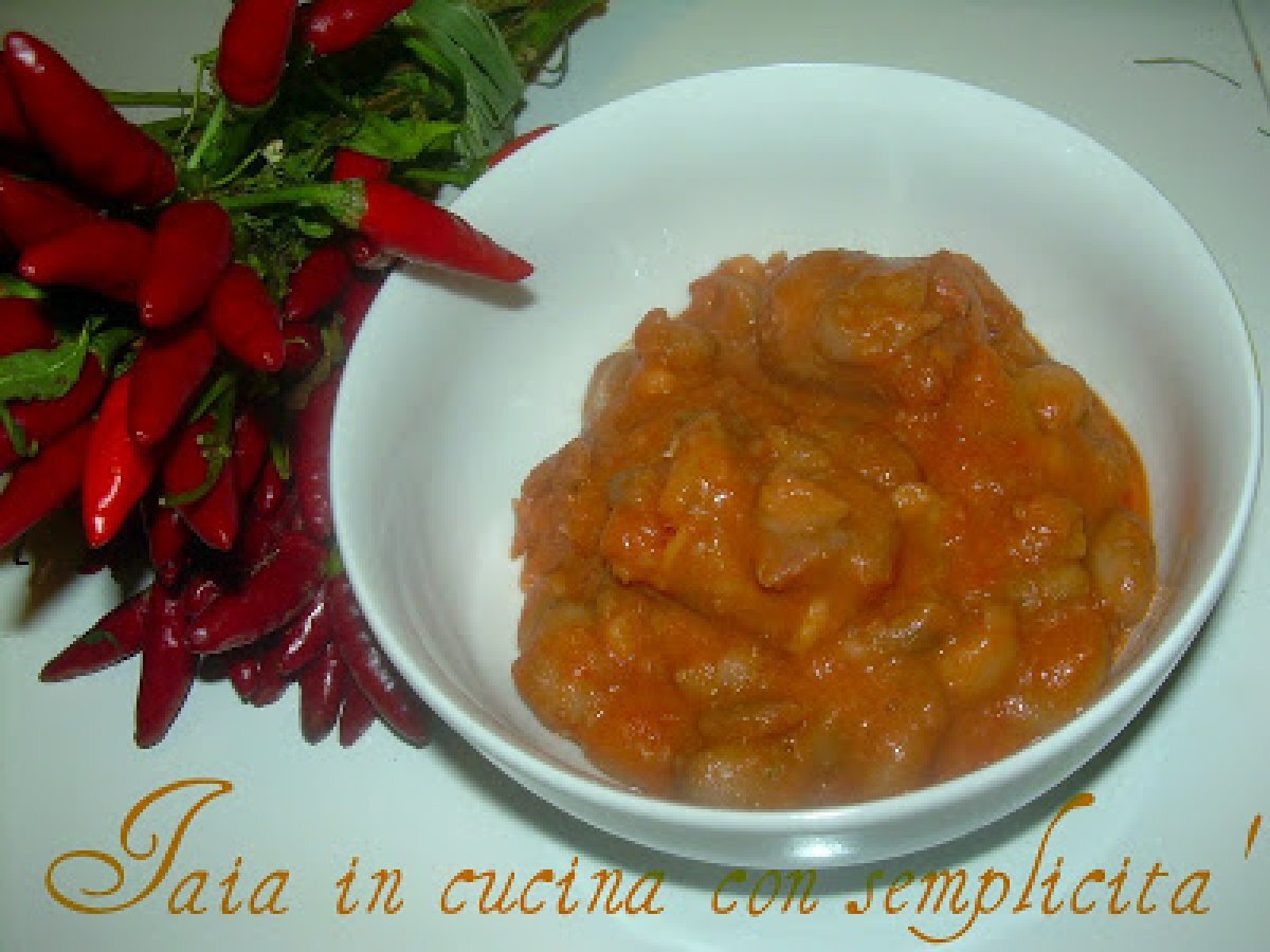 Salsicce calabresi con fagioli