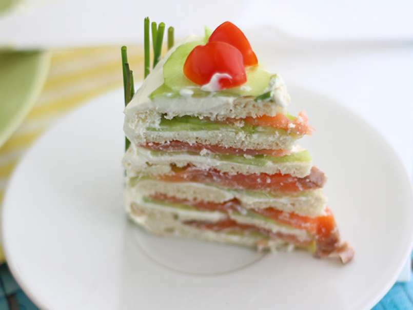 Sandwich cake - gustoso tortino salato per il buffet - foto 5