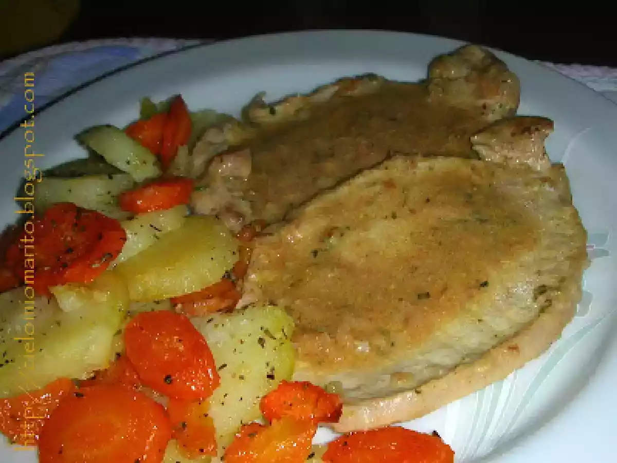 Scaloppine di lonza alla senape