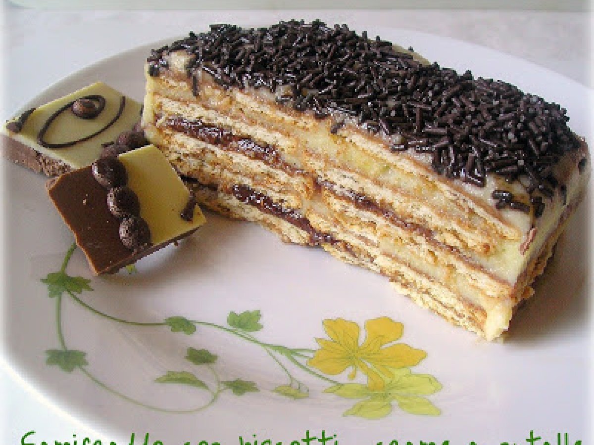 Semifreddo profumato al caffe con crema pasticcera e nutella, foto 3