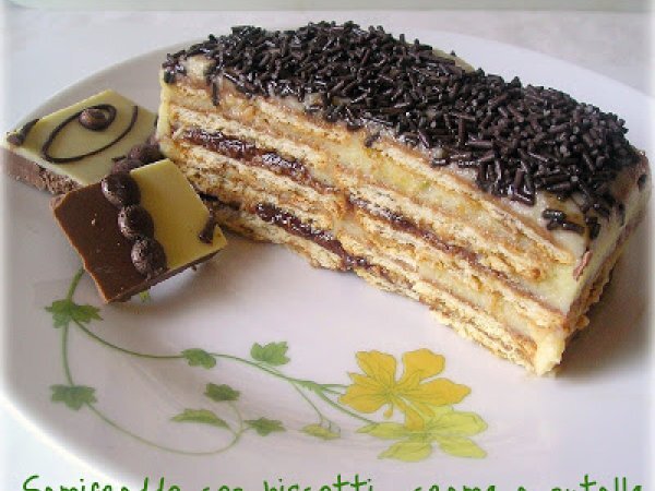 Semifreddo profumato al caffe con crema pasticcera e nutella, foto 3