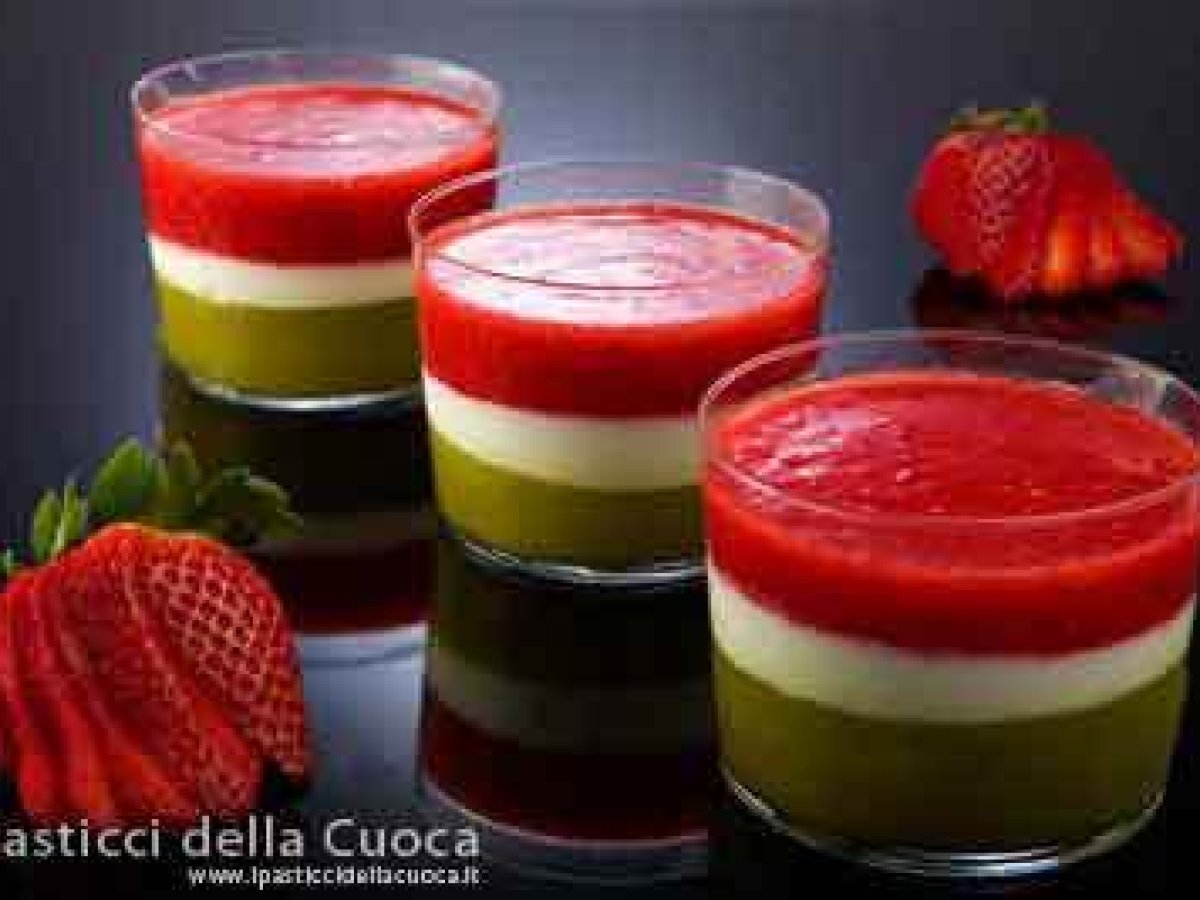 Semifreddo tricolore