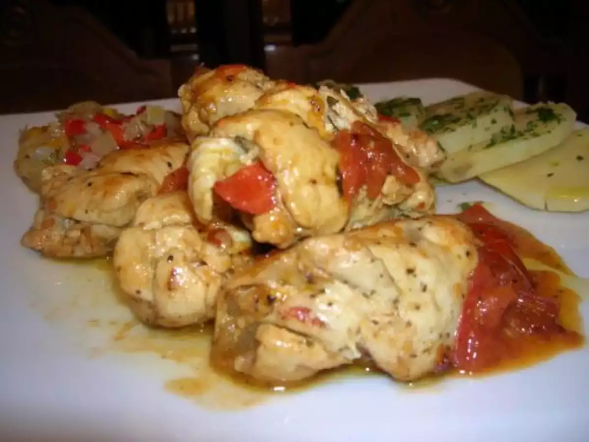Sfiziosi involtini di pollo ai peperoni - foto 5