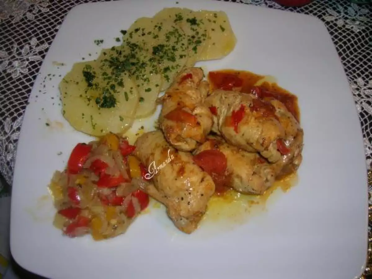 Sfiziosi involtini di pollo ai peperoni - foto 7