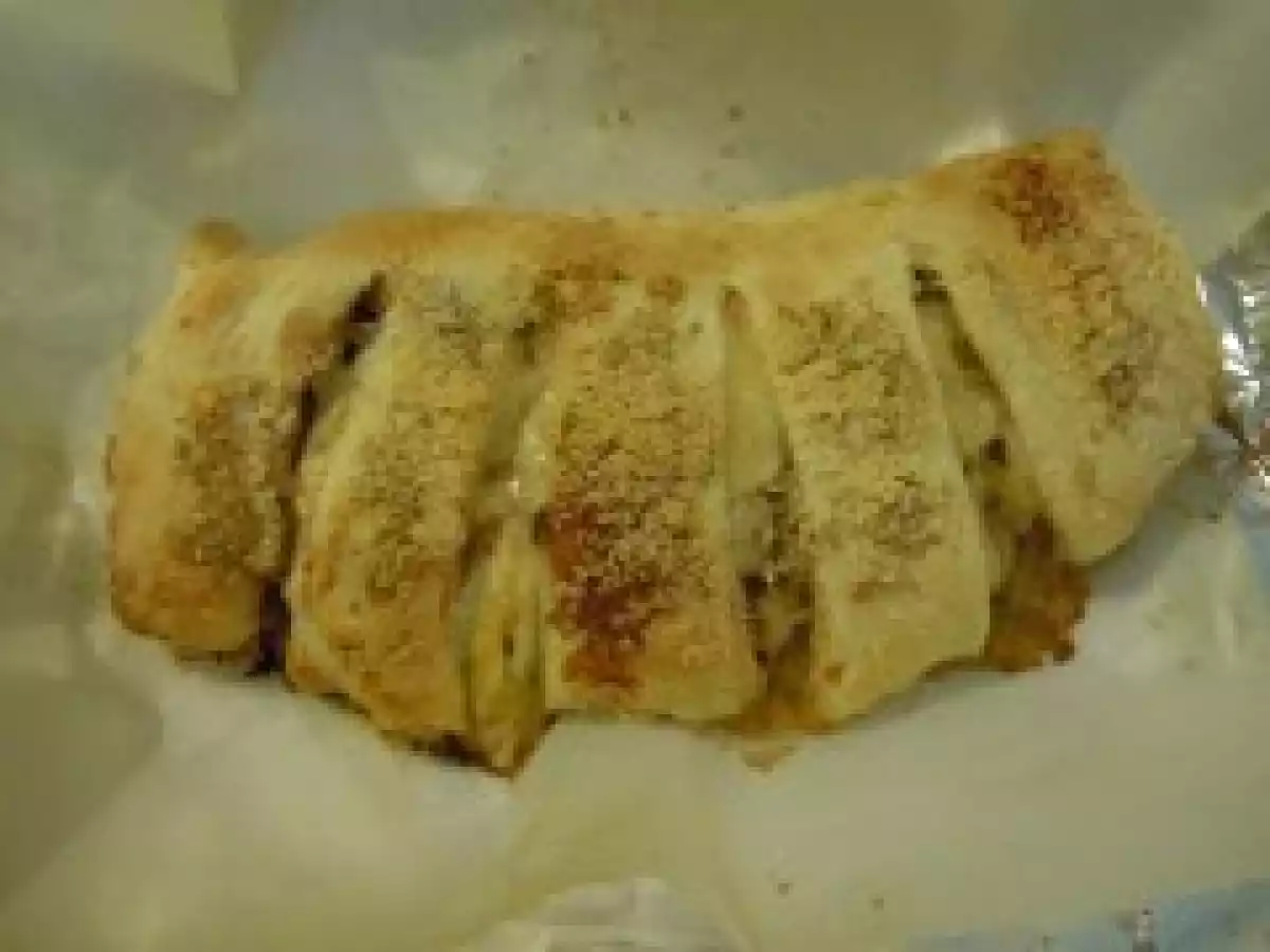 Sfoglia ai porri e formaggio