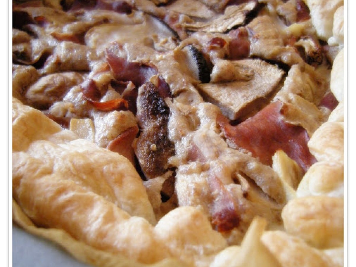 Sfogliatina con porcini alle noci e speck, foto 1