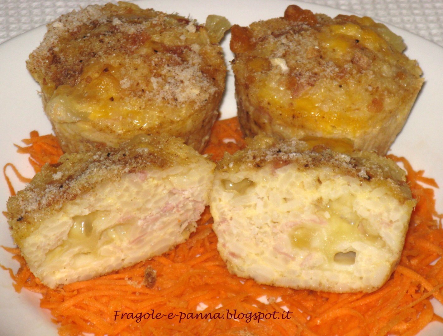 Sformatini di riso, prosciutto e mozzarella Ricetta Petitchef