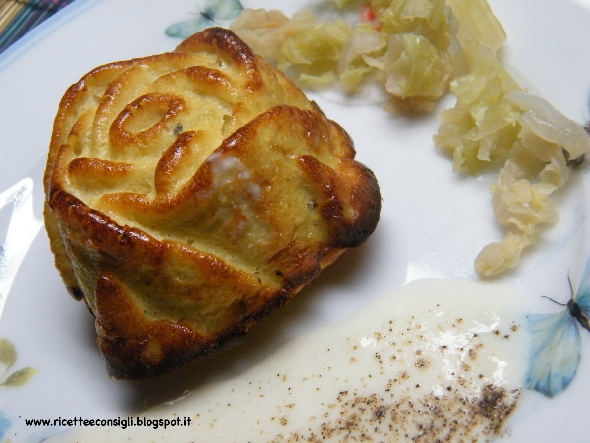 SFORMATINI DI VERZA ALLA CREMA DI FORMAGGIO