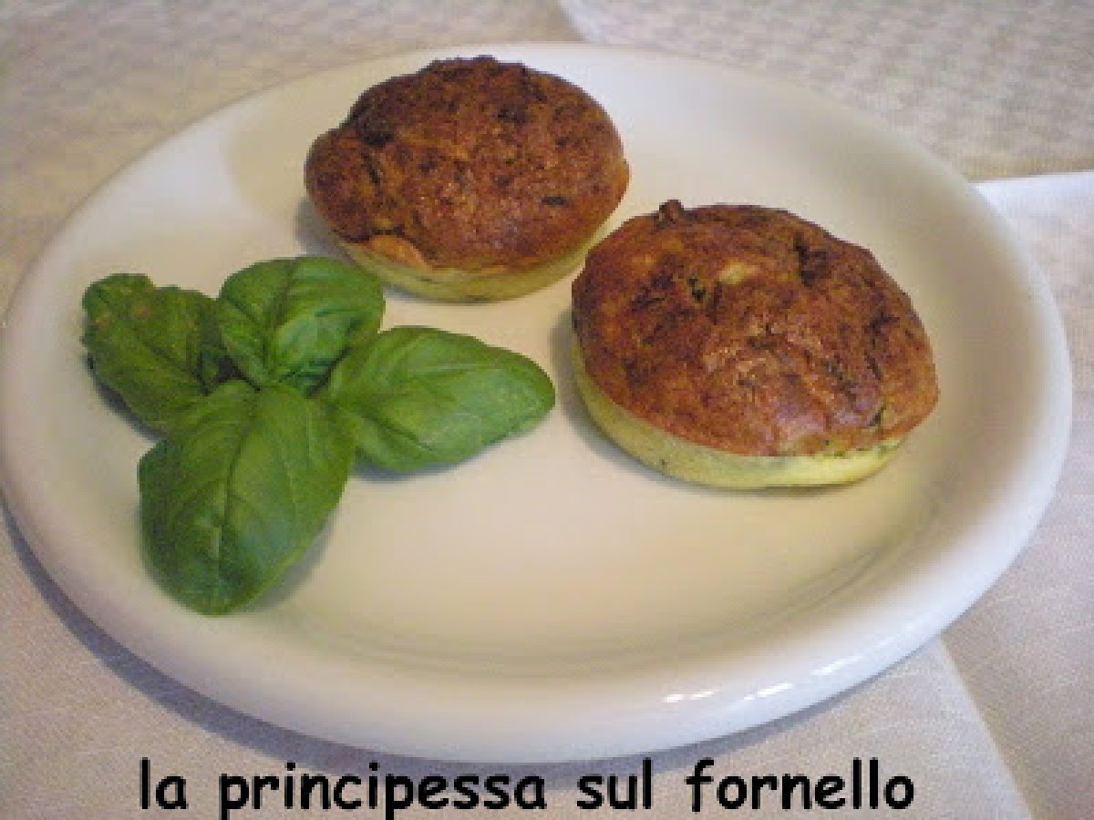 Sformatini di zucchine con fonduta al taleggio