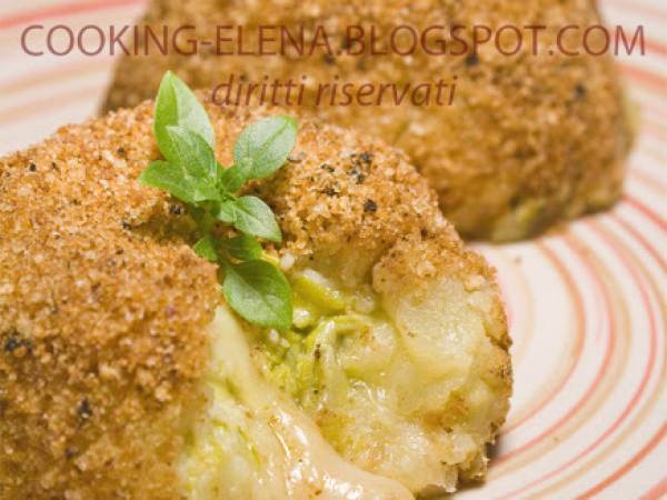 Sformatino di patate con cuore cremoso agli asparagi