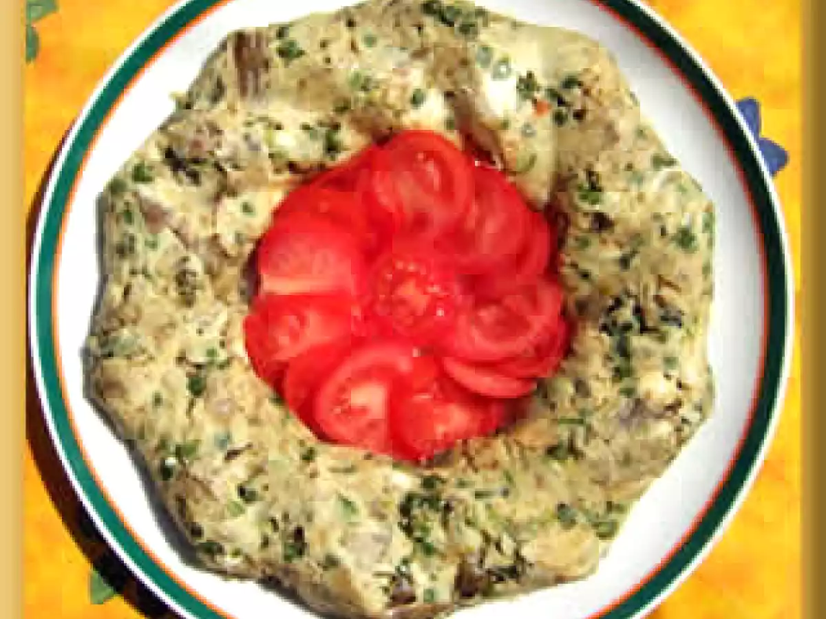 Sformato di asparagi, carciofi e piselli