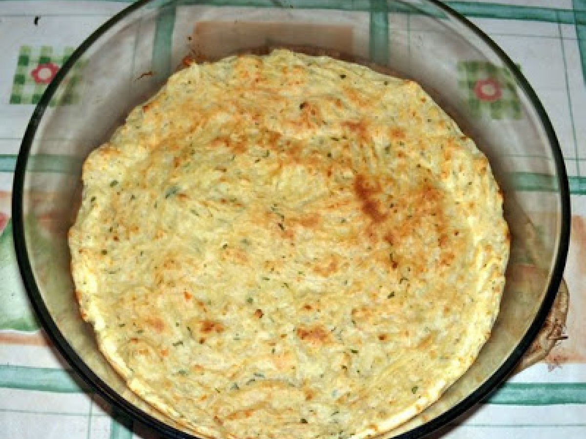 Sformato di gamberi con purea di patate