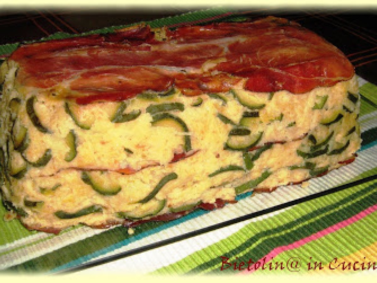 SFORMATO di PATATE, ZUCCHINE e SPECK - foto 2