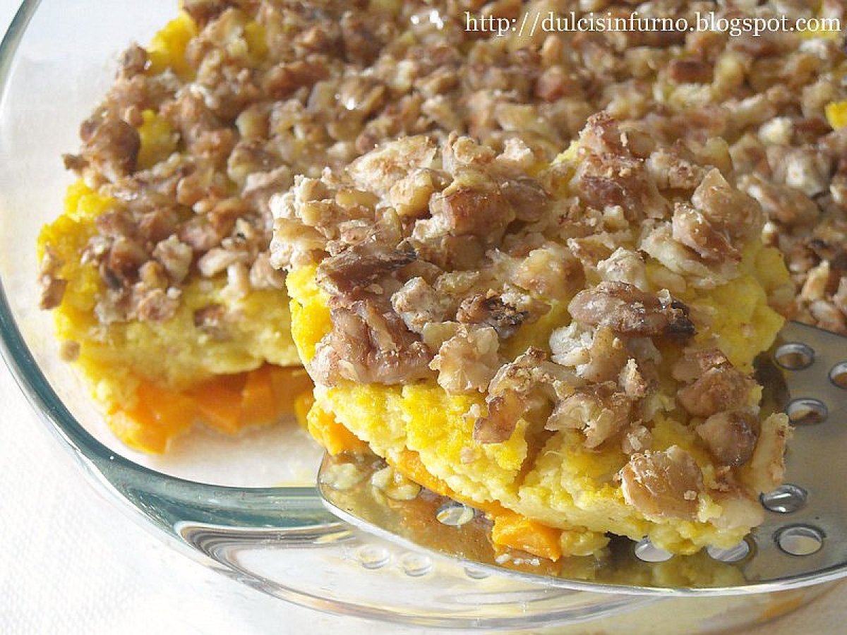 Sformato di Polenta ai Funghi con Castagne e Zucca