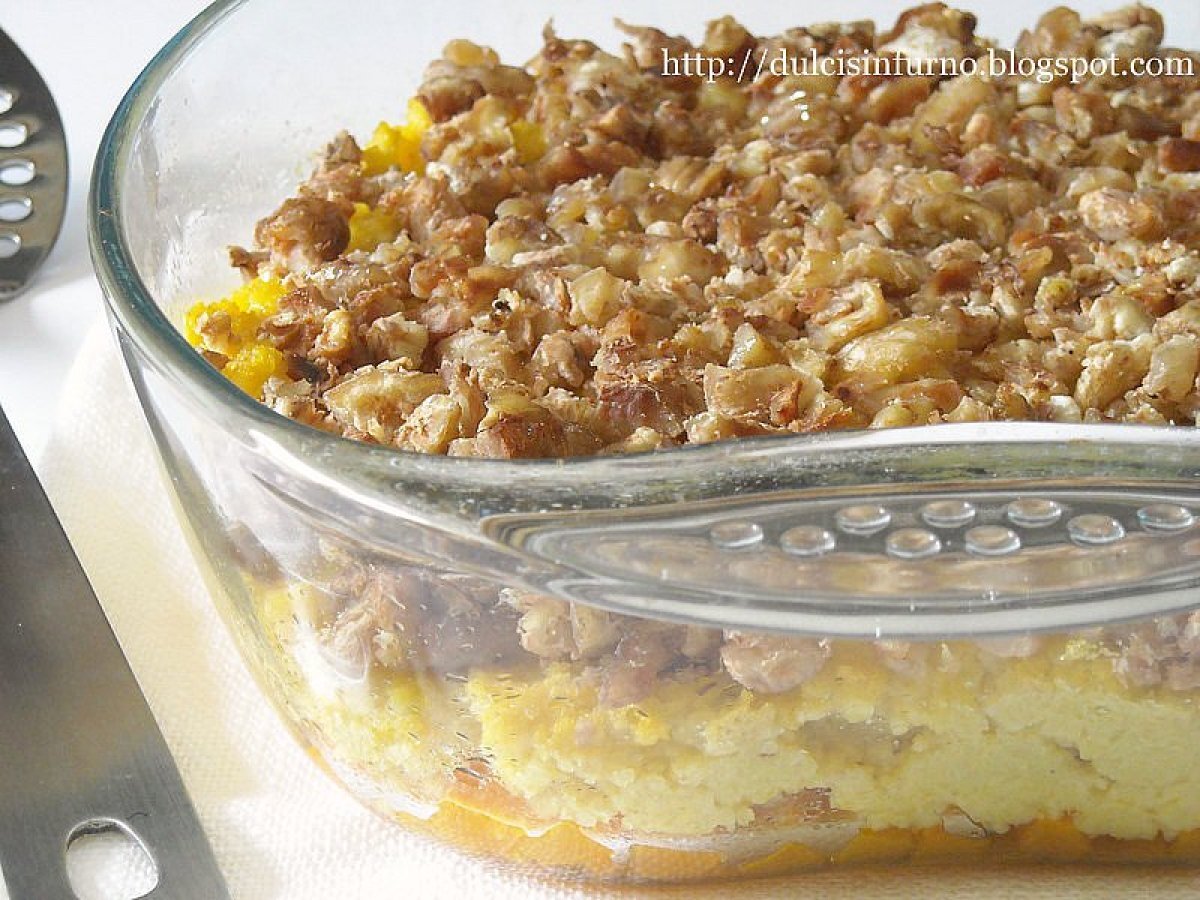 Sformato di Polenta ai Funghi con Castagne e Zucca - foto 3