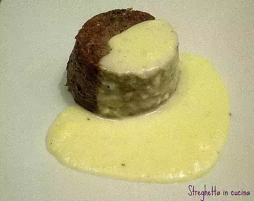 Sformato di radicchio con fonduta