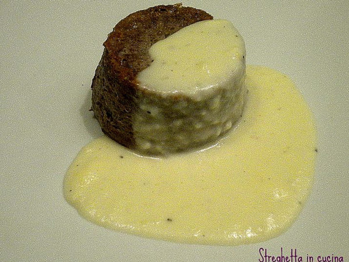 Sformato di radicchio con fonduta