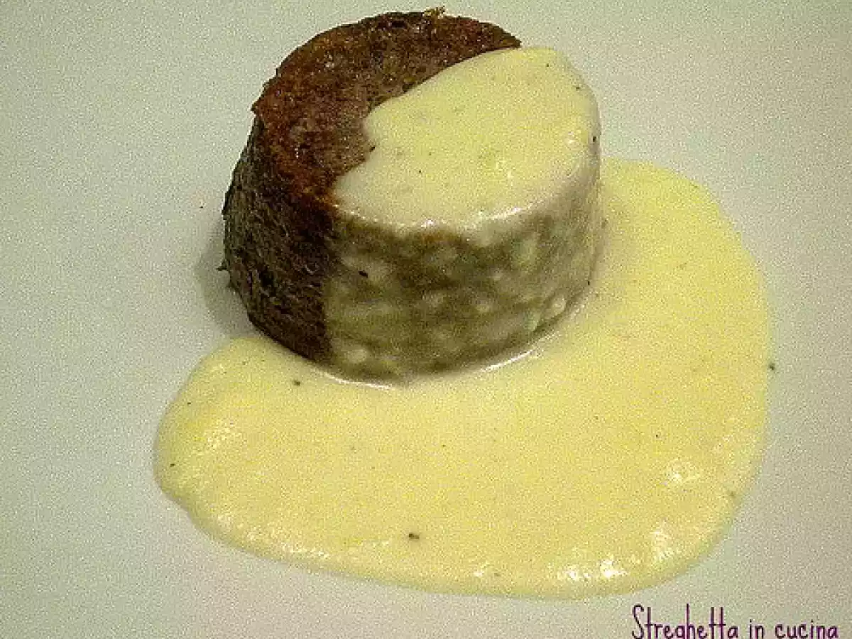 Sformato di radicchio con fonduta