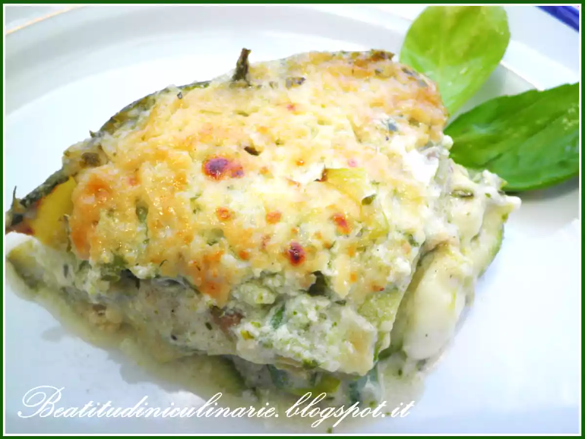 Sformato di zucchine al pesto