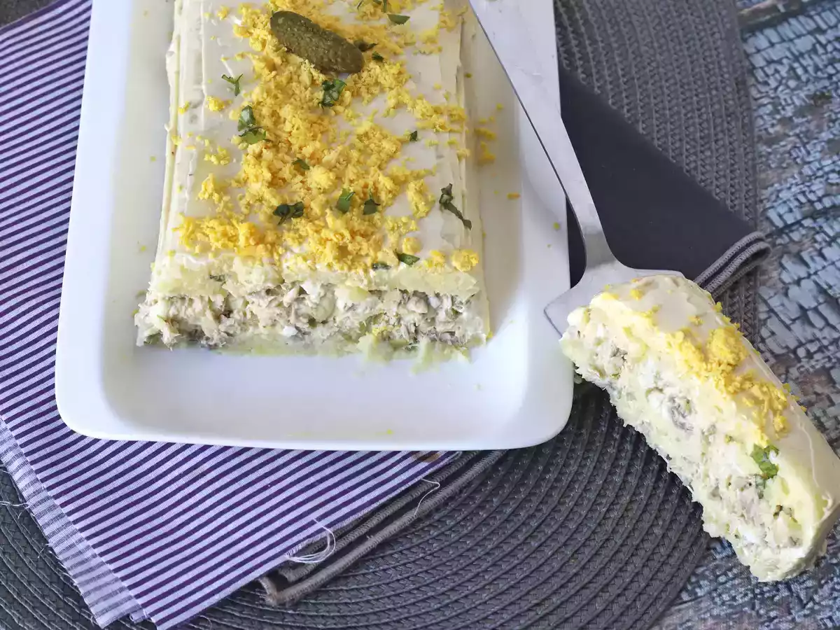 Sformato freddo di tonno, patate e maionese - foto 4