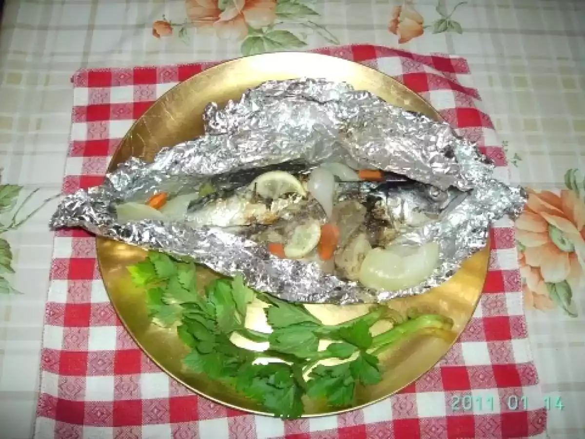 Sgombro marinato al cartoccio