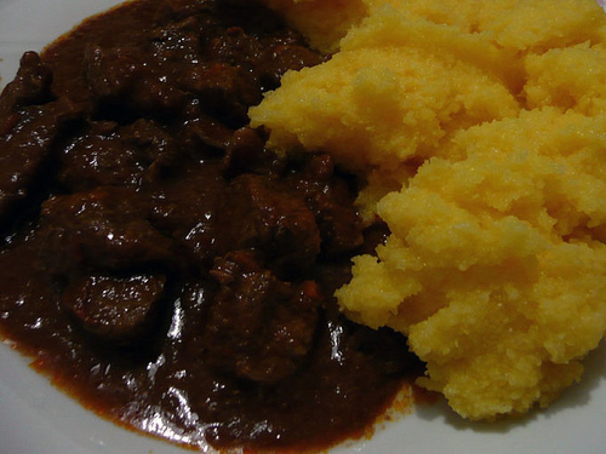 Somarino con polenta