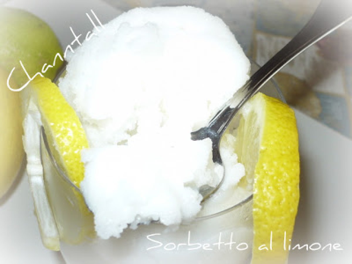 Sorbetto al limone con meringa