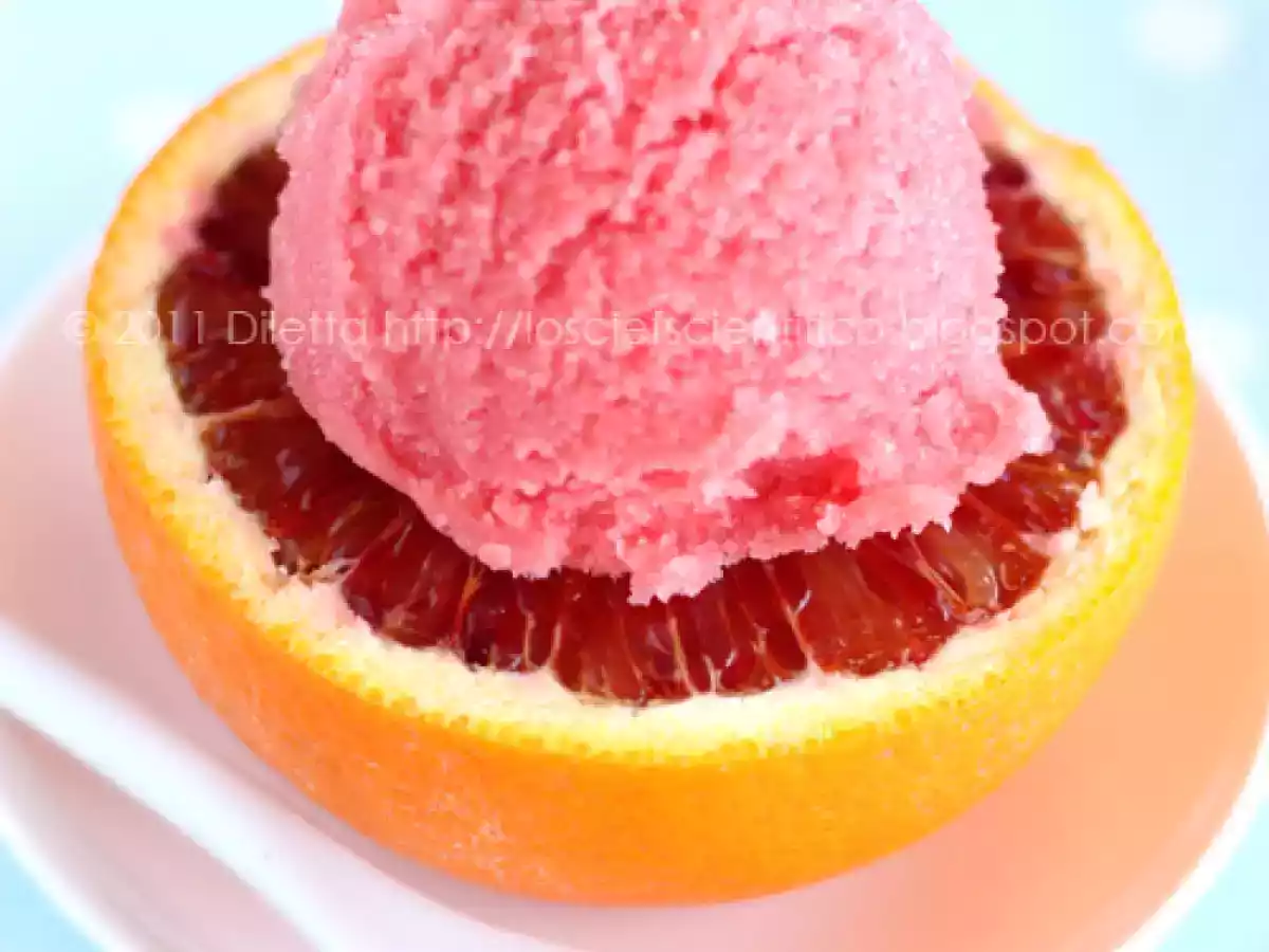 Sorbetto alla Arancia Rossa e Zenzero