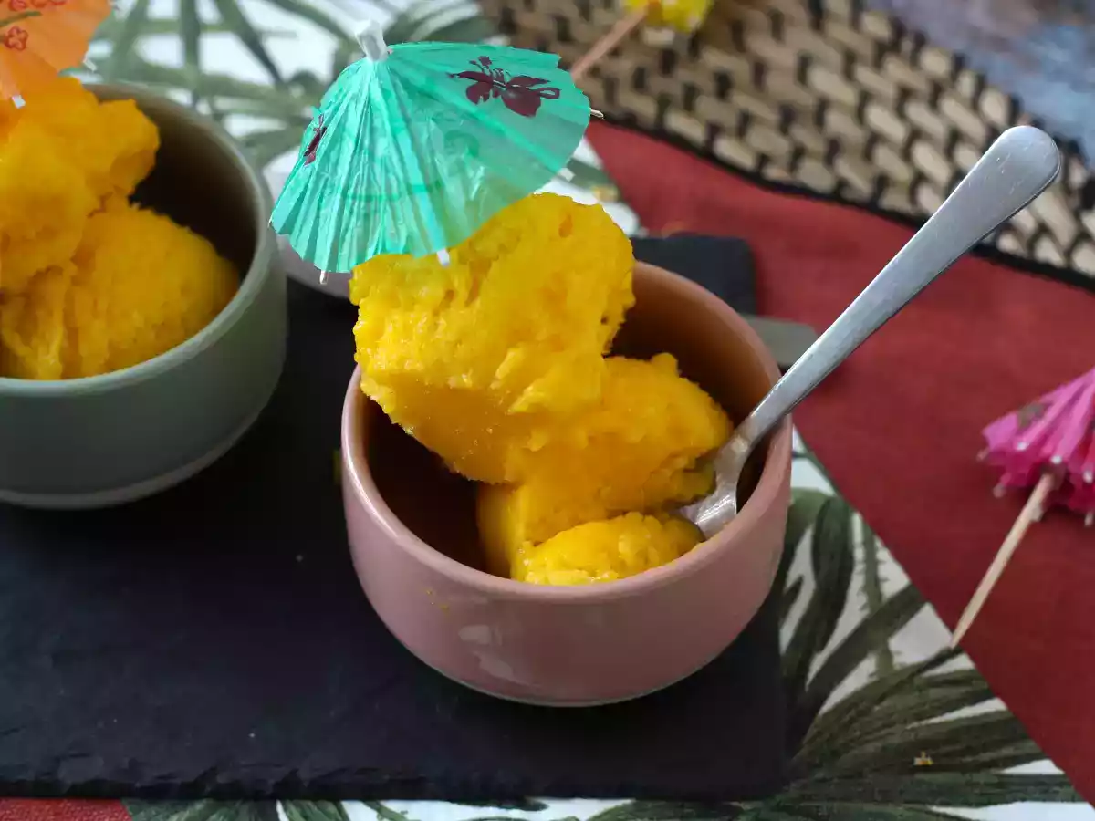 Sorbetto mango e lime: solo 3 ingredienti e pronto in 5 minuti! - foto 2
