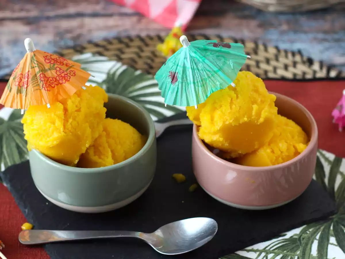 Sorbetto mango e lime: solo 3 ingredienti e pronto in 5 minuti! - foto 3