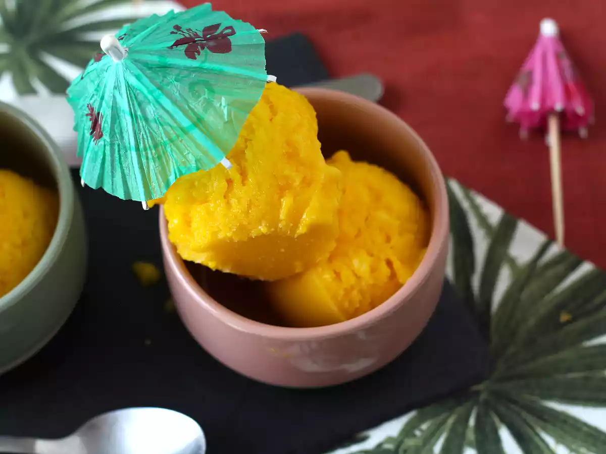 Sorbetto mango e lime: solo 3 ingredienti e pronto in 5 minuti! - foto 4