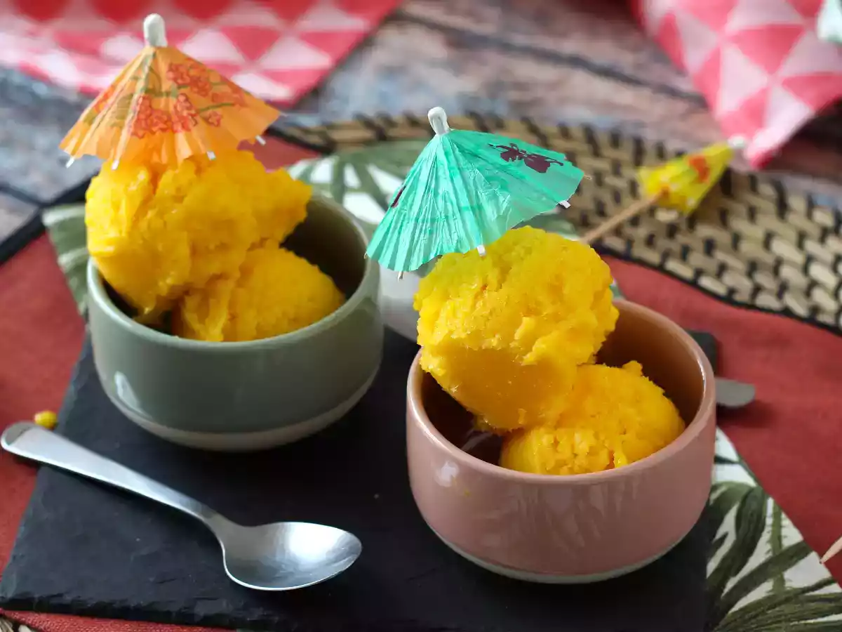 Sorbetto mango e lime: solo 3 ingredienti e pronto in 5 minuti! - foto 7