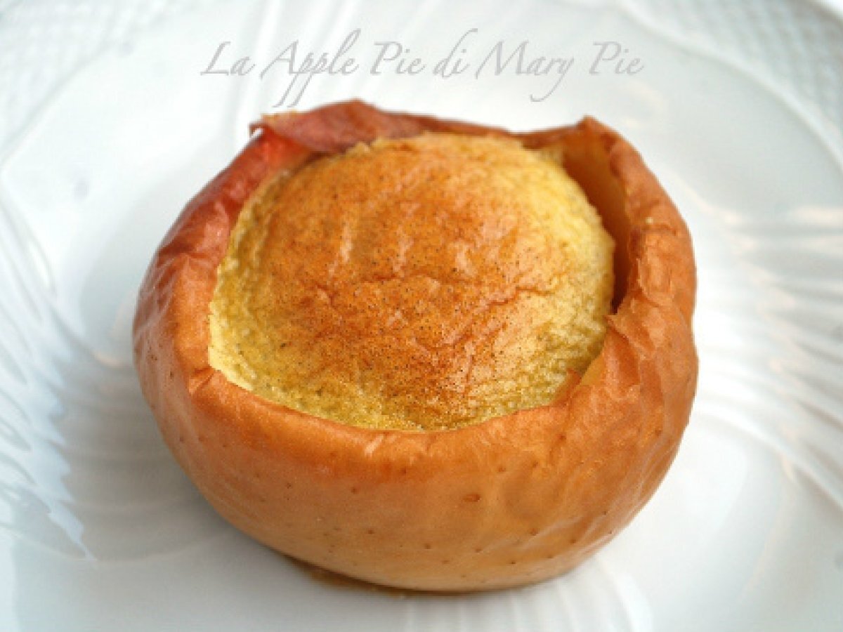 Soufflé di foie gras nella mela