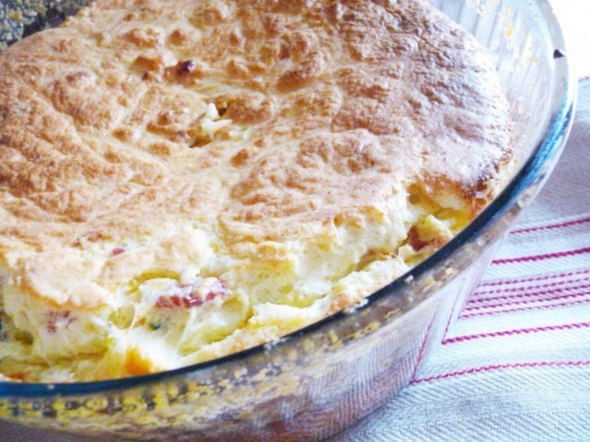 Soufflè di patate scamorza e pancetta affumicata