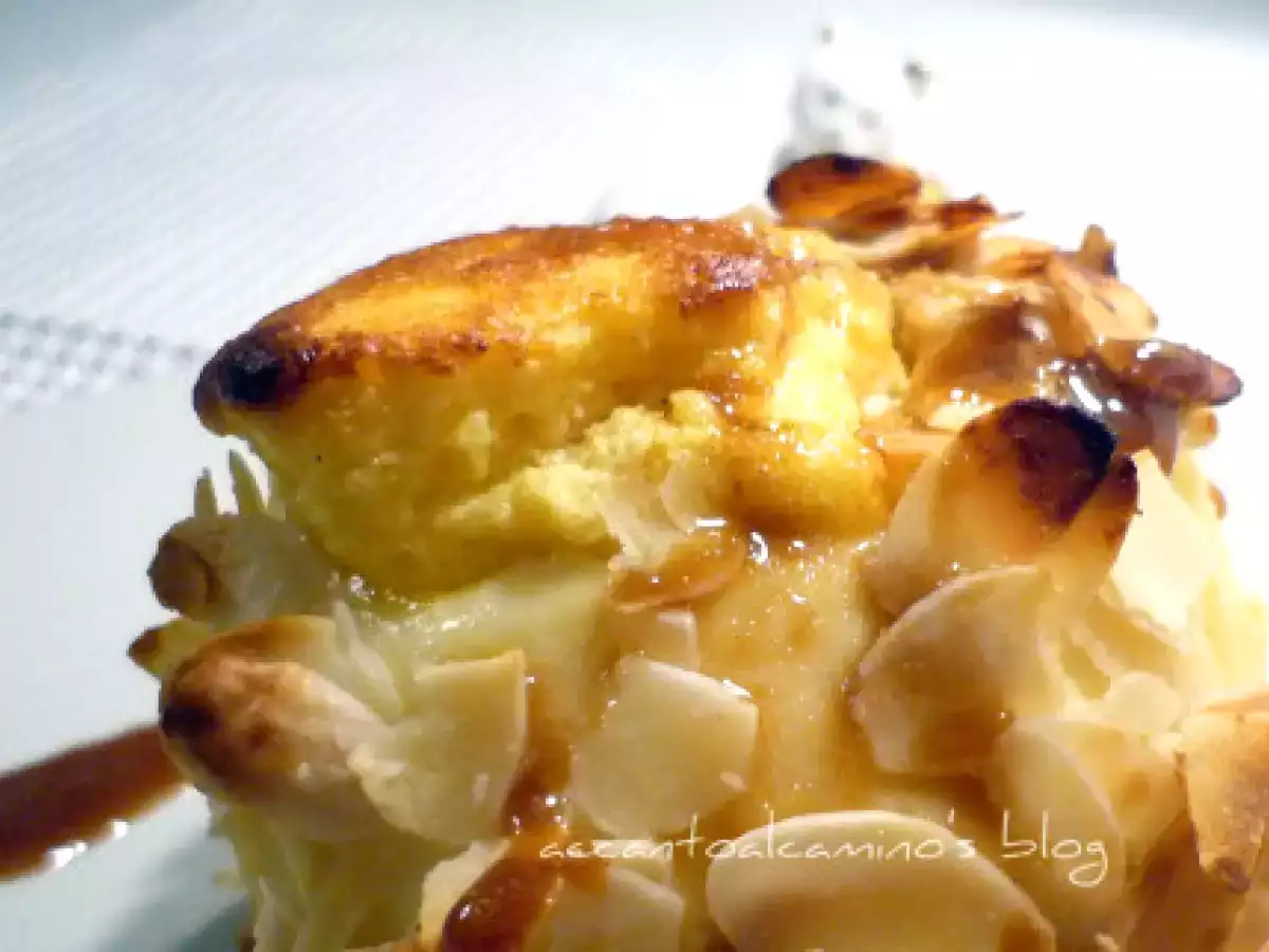 Soufflè di ricotta di kefir nella mela avvolta in mantello croccante