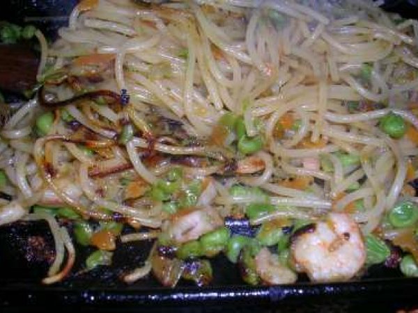 Spaghetti ai gamberetti in salsa di soia, foto 2
