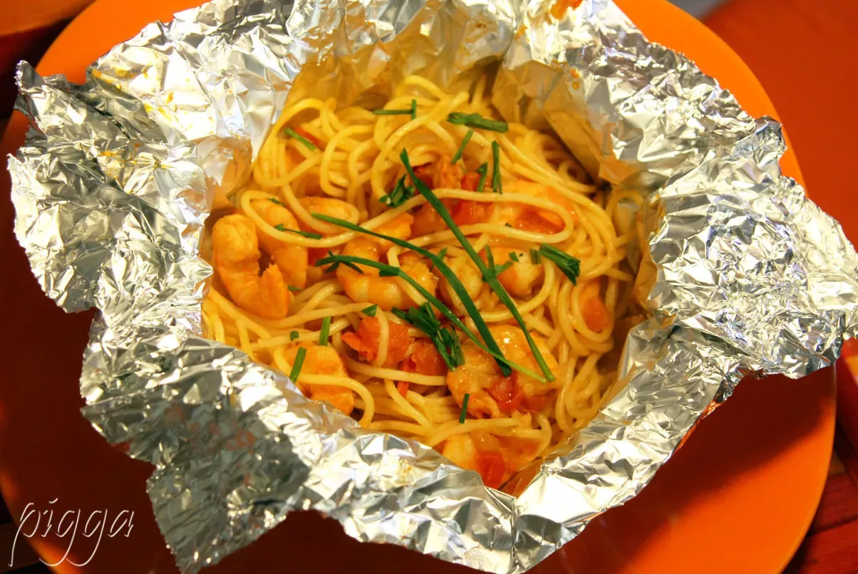 Spaghetti al cartoccio - Ricetta Petitchef