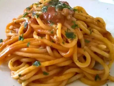 Spaghetti al sugo di gamberi