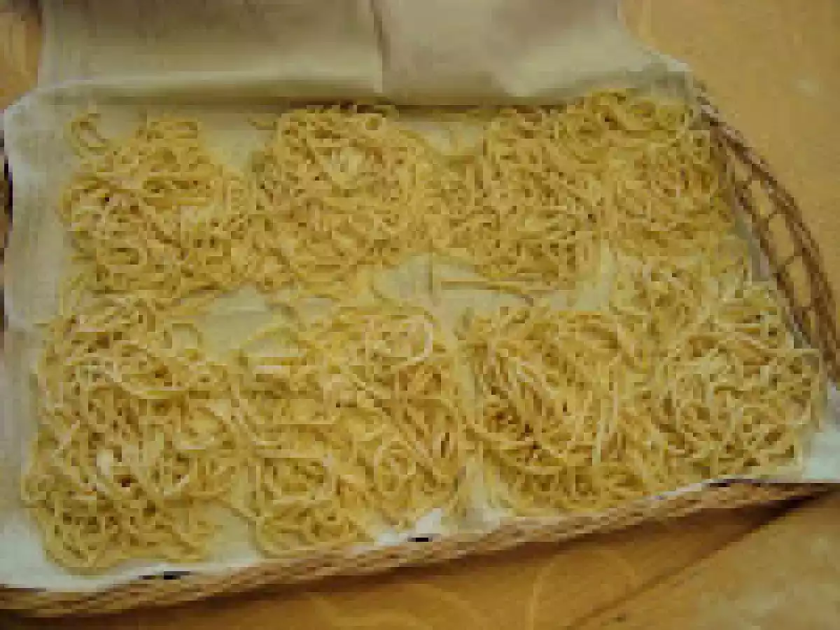 Spaghetti alla chitarra con gamberi e ginseng - foto 11