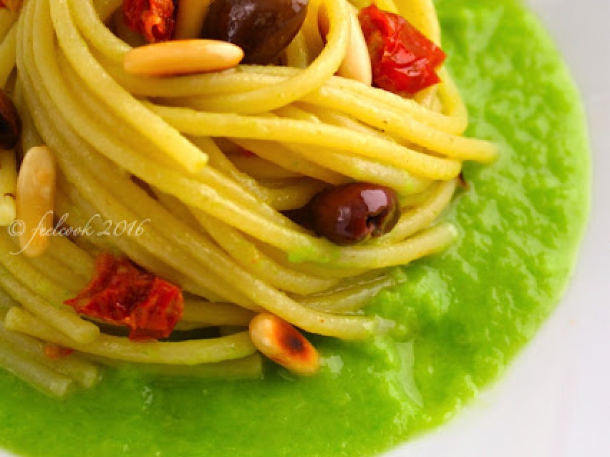 Spaghetti alla crema di scarola