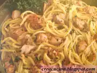 Spaghetti con filetti di nasello