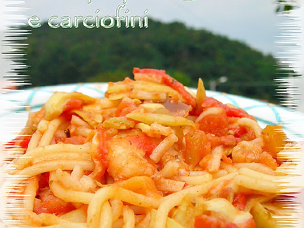 SPAGHETTI CON MAZZANCOLLE, POLPA DI GRANCHIO E CARCIOFINI - foto 2